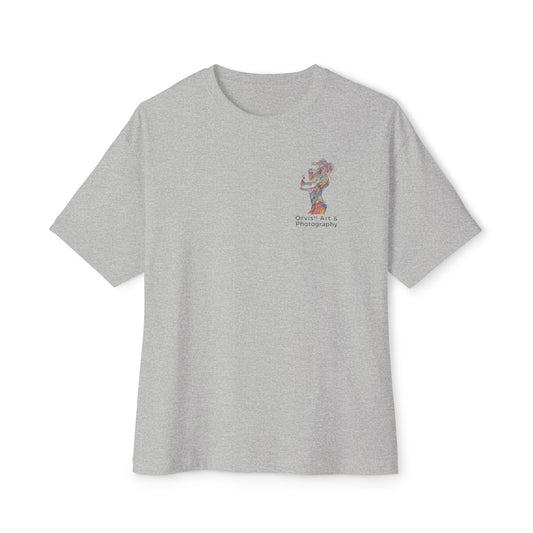 "Gem" Abstract Art Unisex Oversized Boxy T-Shirt - Premium Heavyweight Cotton Tee