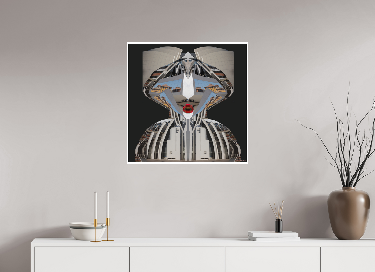 70 x 70 cm, Fine Art Print - Hahnemühle Photo Rag - 1 cm Border Fine Art Print "The Bishop of Rome" — Orvis St. John (Building Portraits)
