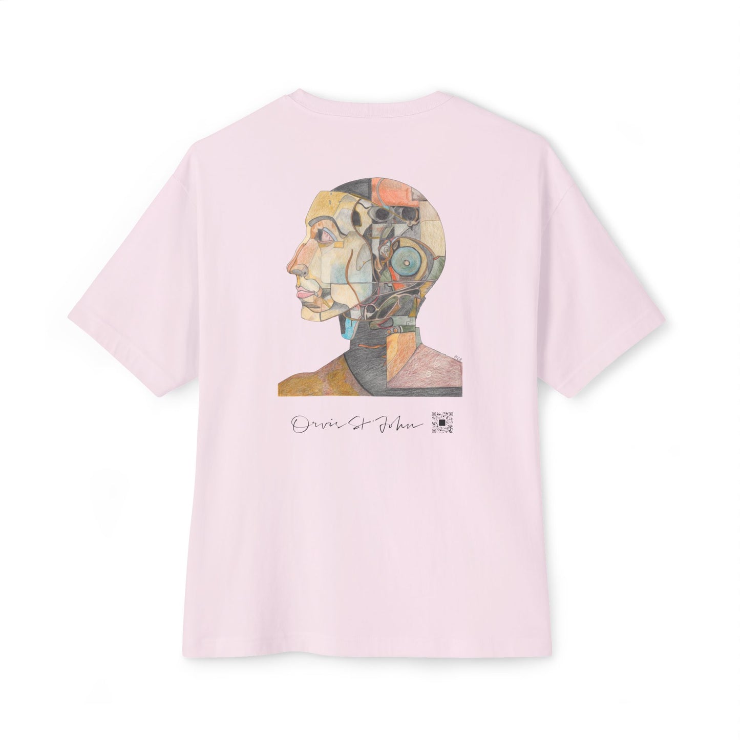 Unisex Oversized Boxy Graphic T-Shirt — „Modified human“ von Orvis St. John