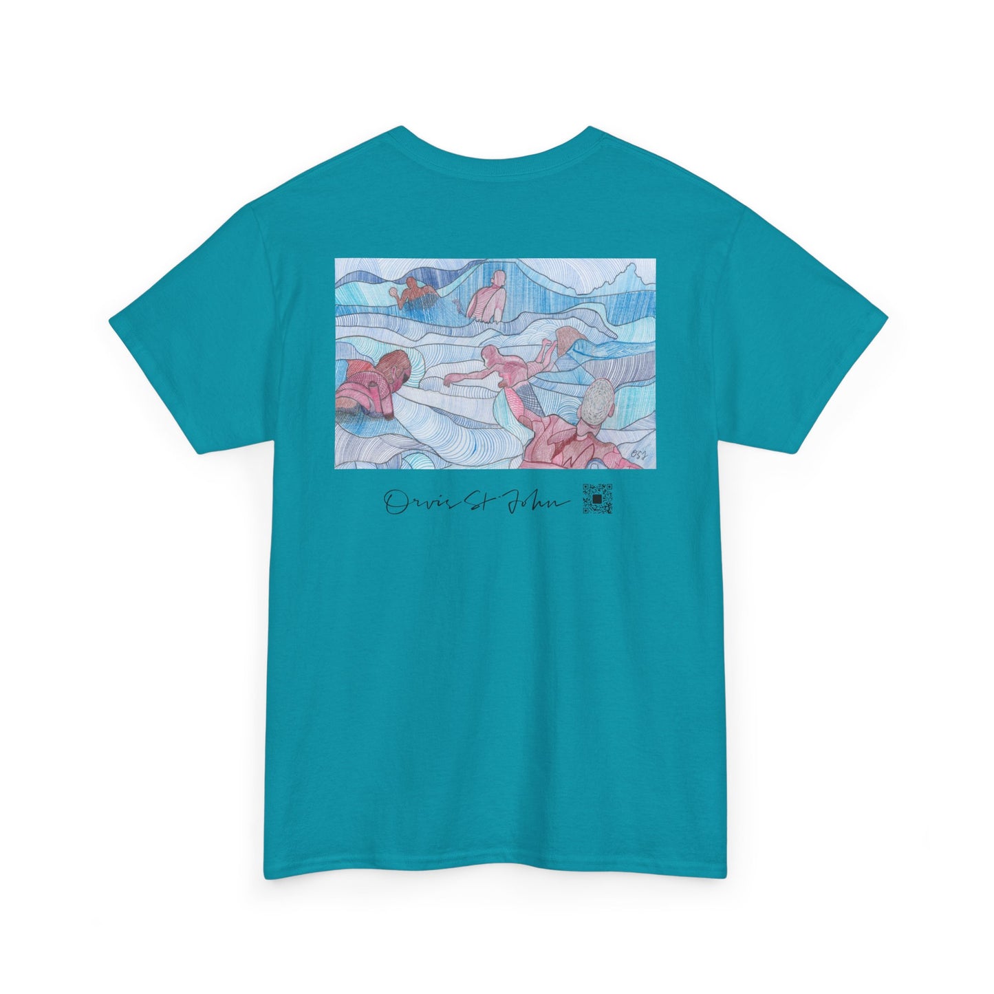 Wave Riders — Unisex Art Tee, Orvis St. John