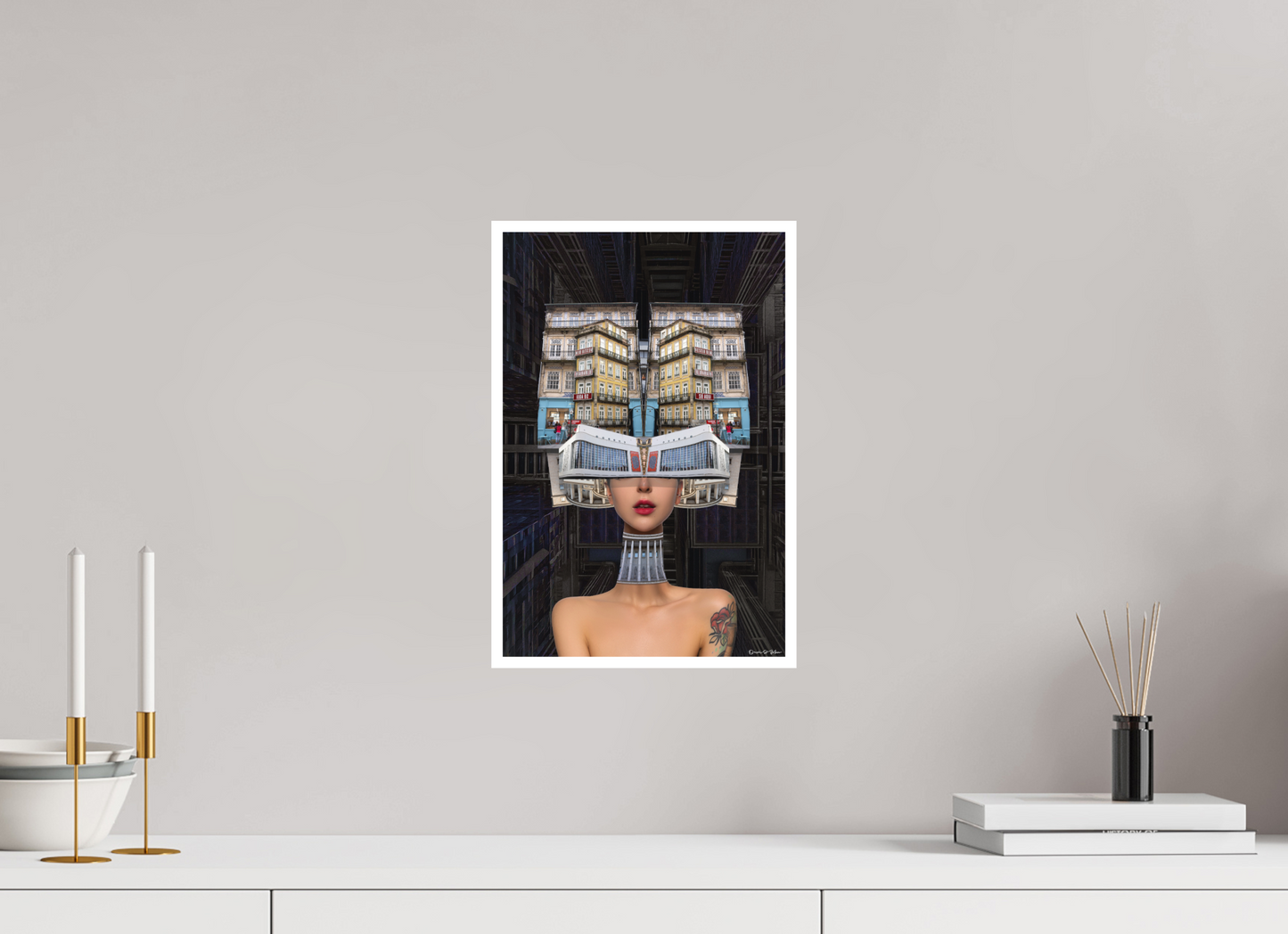 25 x 37,6 cm, Fine Art Print - Hahnemühle Photo Rag - 1 cm Border Miss Porto Fine Art Print - Hahnemühle Photo Rag (City Girls Series)