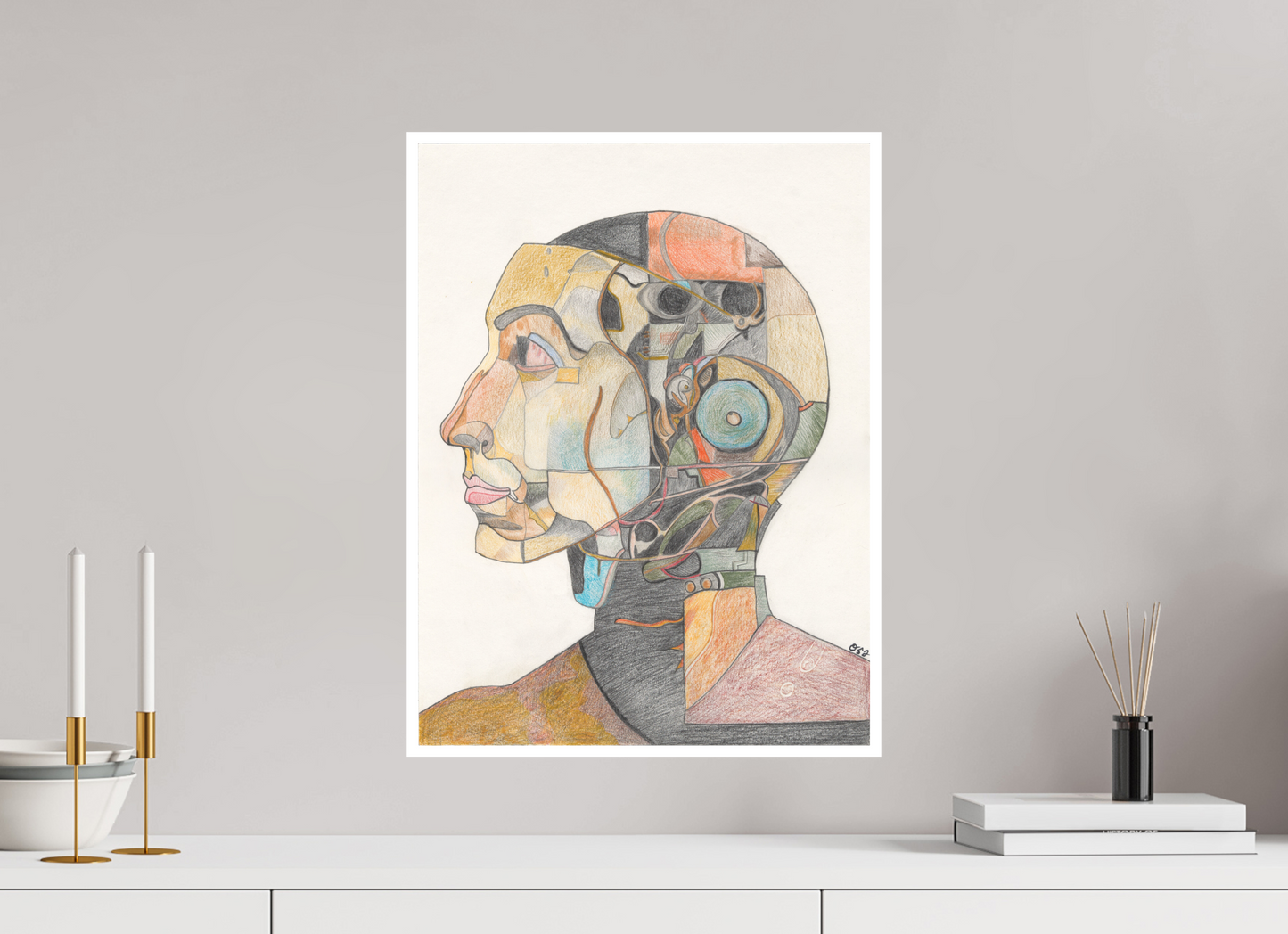 40 x 53,3 cm, Fine Art Print - Hahnemühle Photo Rag - 1 cm Border Modified Human – Limited Edition Fine Art Print