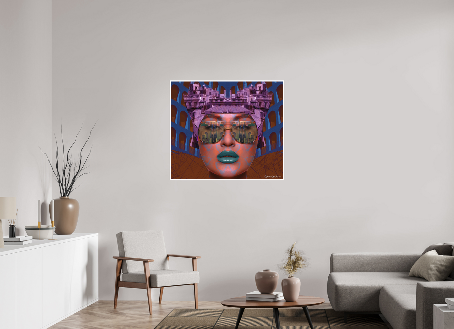 103,3 x 90 cm, Fine Art Print - Hahnemühle Photo Rag - 1 cm Border "Jetsetter" Limited Edition Fine Art Print – Hahnemühle Photo Rag