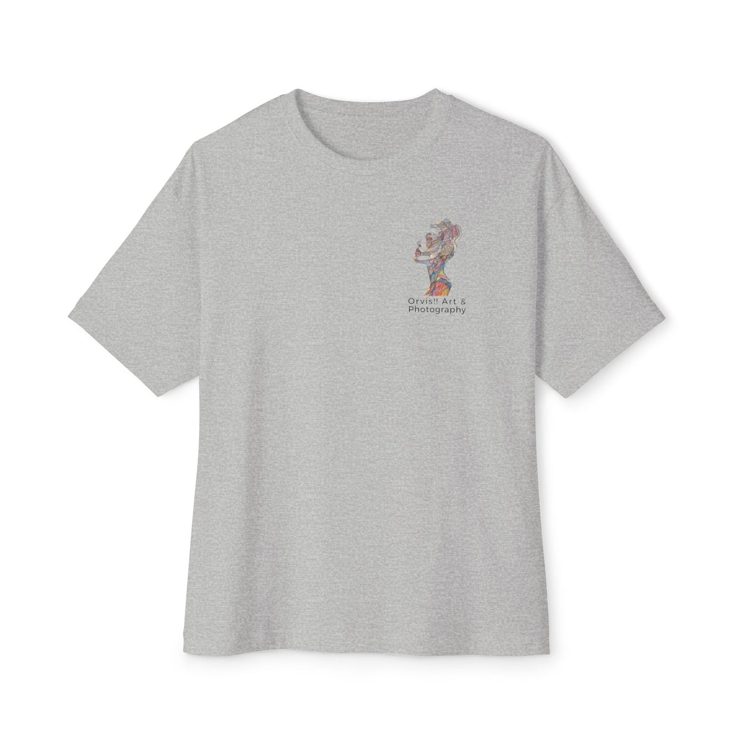 "Gem" Abstract Art Unisex Oversized Boxy T-Shirt - Premium Heavyweight Cotton Tee