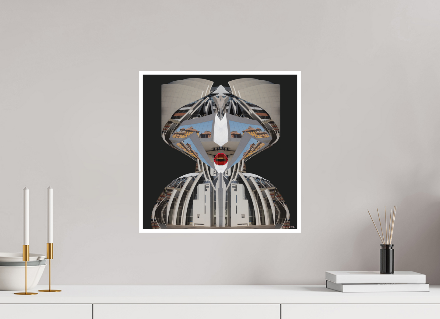 40 x 40 cm, Fine Art Print - Hahnemühle Photo Rag - 1 cm Border Fine Art Print "The Bishop of Rome" — Orvis St. John (Building Portraits)