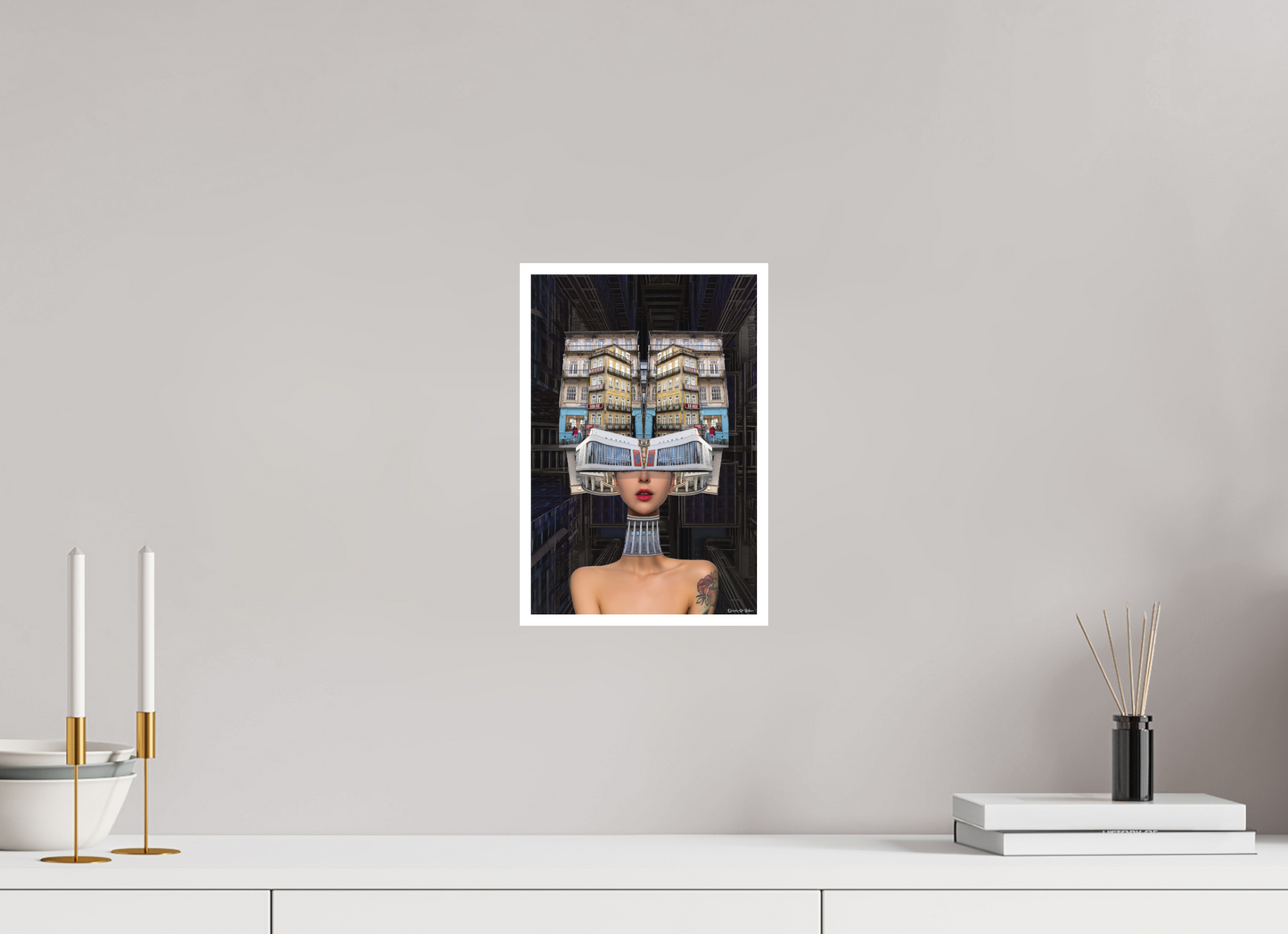 20 x 30,1 cm, Fine Art Print - Hahnemühle Photo Rag - 1 cm Border Miss Porto Fine Art Print - Hahnemühle Photo Rag (City Girls Series)