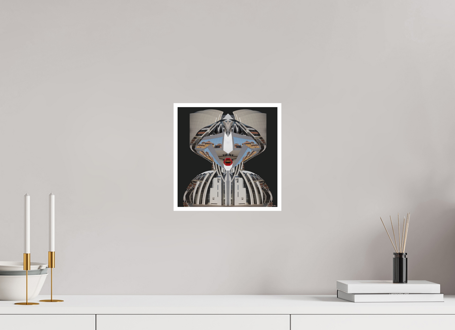 25 x 25 cm, Fine Art Print - Hahnemühle Photo Rag - 1 cm Border Fine Art Print "The Bishop of Rome" — Orvis St. John (Building Portraits)