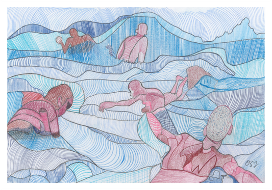 Main image "Wave Riders" – Fine Art Print on Hahnemühle Photo Rag