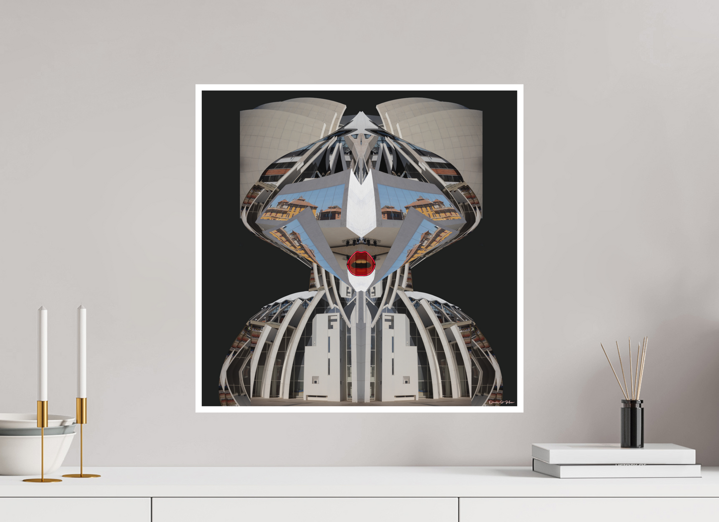 50 x 50 cm, Fine Art Print - Hahnemühle Photo Rag - 1 cm Border Fine Art Print "The Bishop of Rome" — Orvis St. John (Building Portraits)