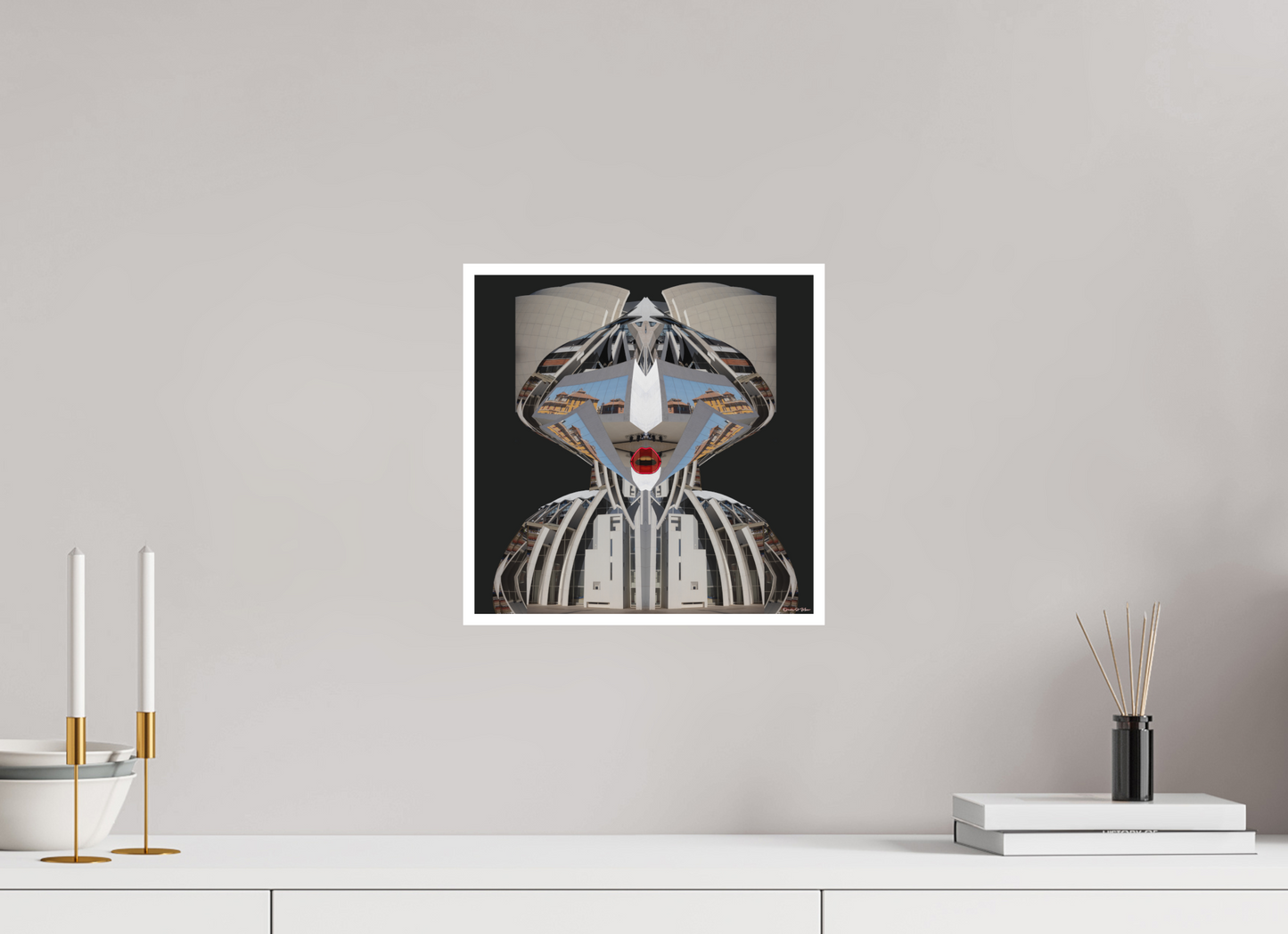 30 x 30 cm, Fine Art Print - Hahnemühle Photo Rag - 1 cm Border Fine Art Print "The Bishop of Rome" — Orvis St. John (Building Portraits)