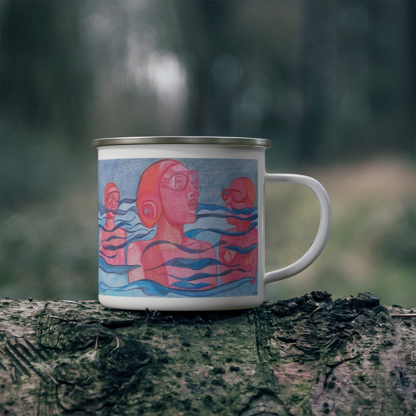 The Swimmers — Enamel Mug | Orvis St. John