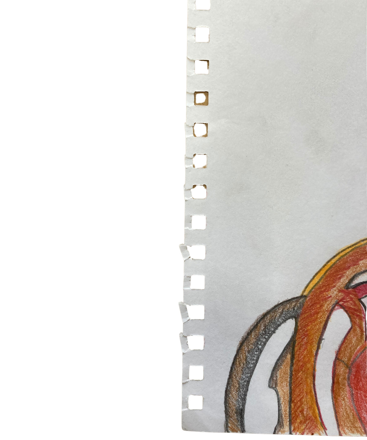 Serial Number CS32 - Original Pencil Drawing, 29.7 × 42 cm (A3), Unframed