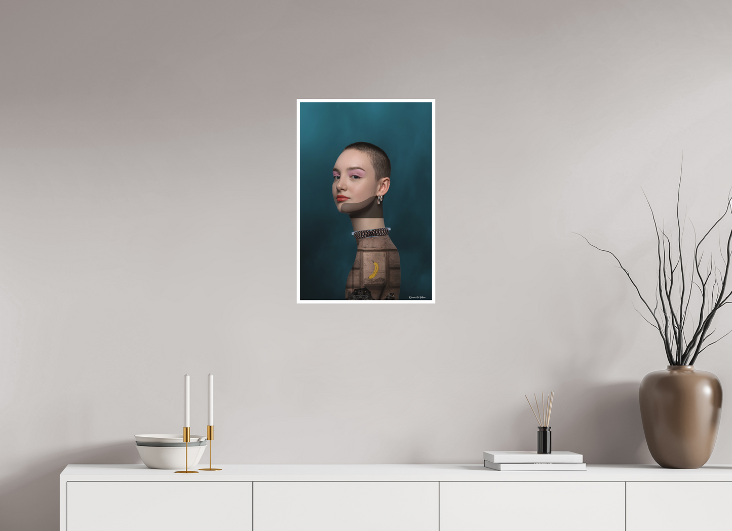 40 x 60 cm, Fine Art Print - Hahnemühle Photo Rag - 1 cm Border Miss Brutalist Berlin – Fine Art Print (City Girls Series)